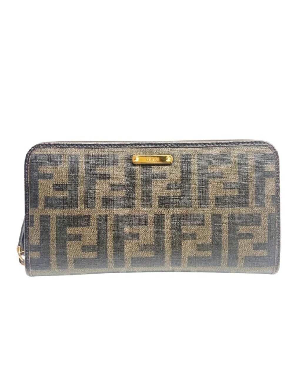 Fendi Zucca Wallet Brown